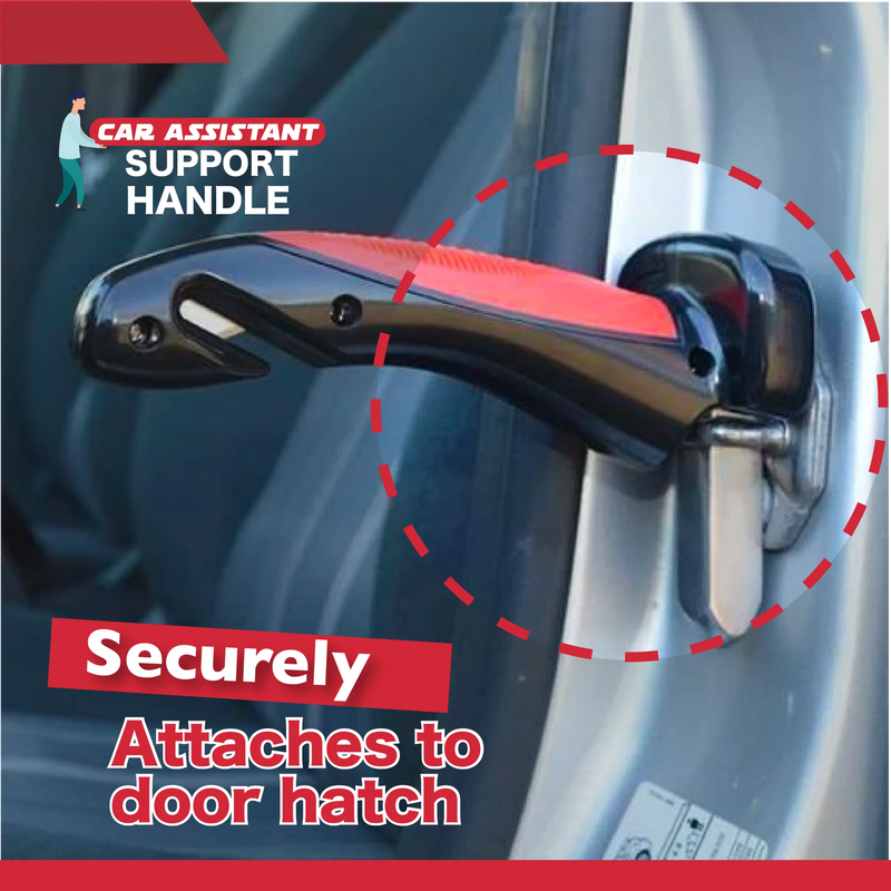 Multi-Function Car Assist Handle - Safety, Support, and Emergency Tool